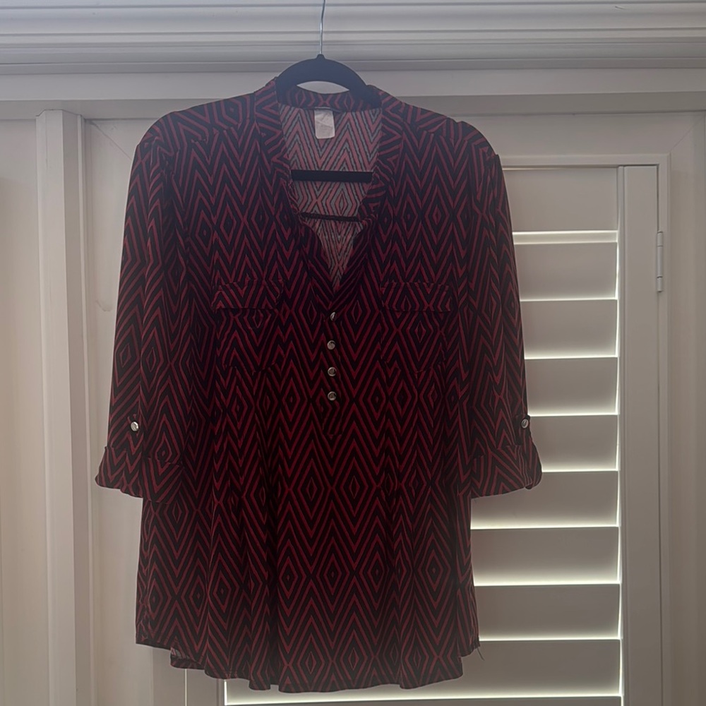 Cocomo Geometric Patterned Women's Top